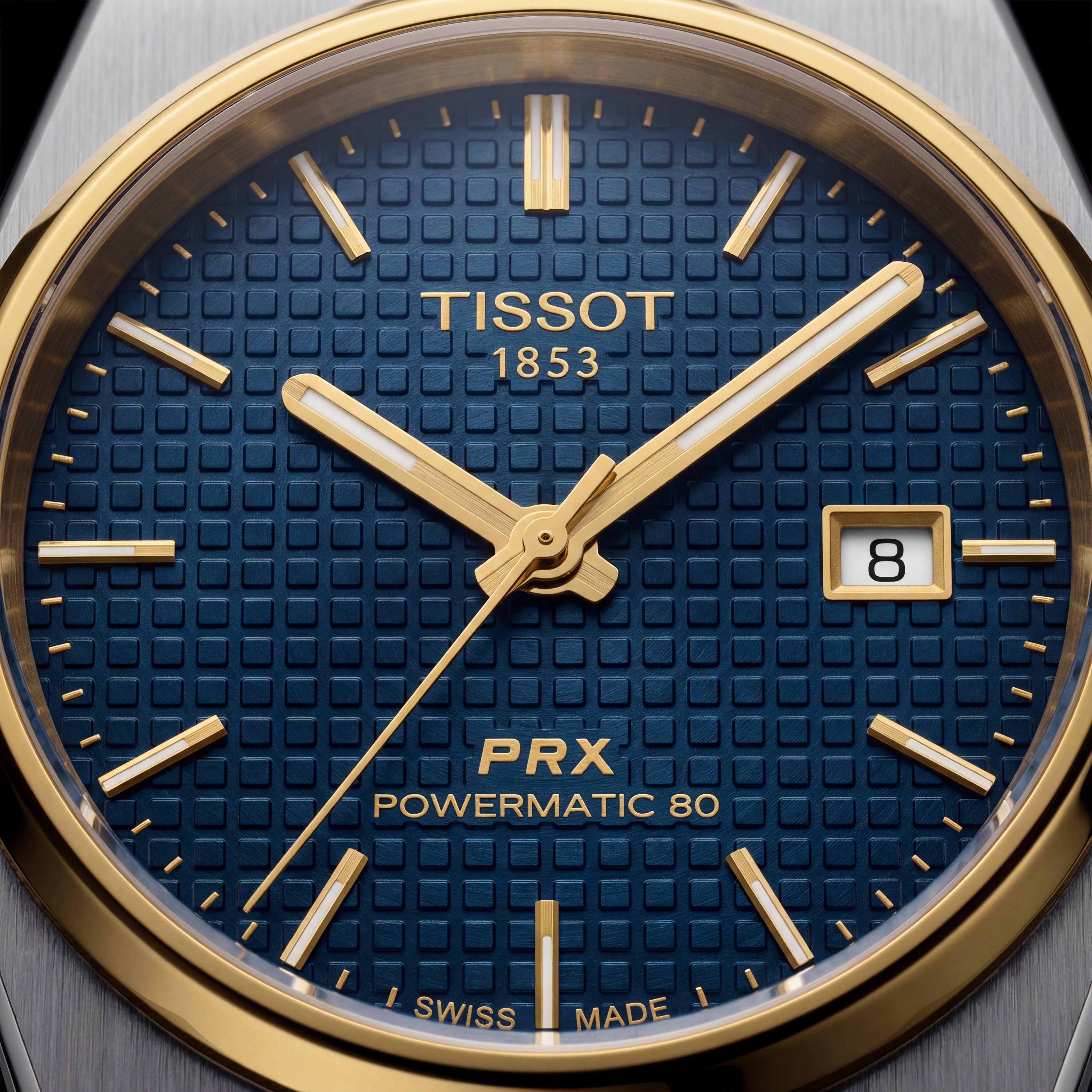 Royal Blue Two-Tone Steel Watch