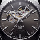 Smoked Silver Open-Heart Automatic Steel Watch