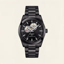 Shadow Black Open-Heart Automatic Steel Watch