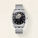 Obsidian Black Open-Heart Automatic Steel Watch