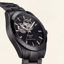 Shadow Black Open-Heart Automatic Steel Watch