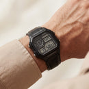 Stealth World Time Digital Leather Watch