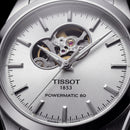 Silver Open-Heart Automatic Steel Watch