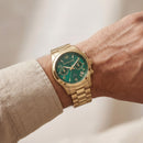 Emerald Green Gold Chronograph Men’s Watch