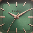 Emerald Square Gold Steel Quartz Watch