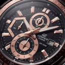 Luxury Brown Leather Chronograph Watch for Men