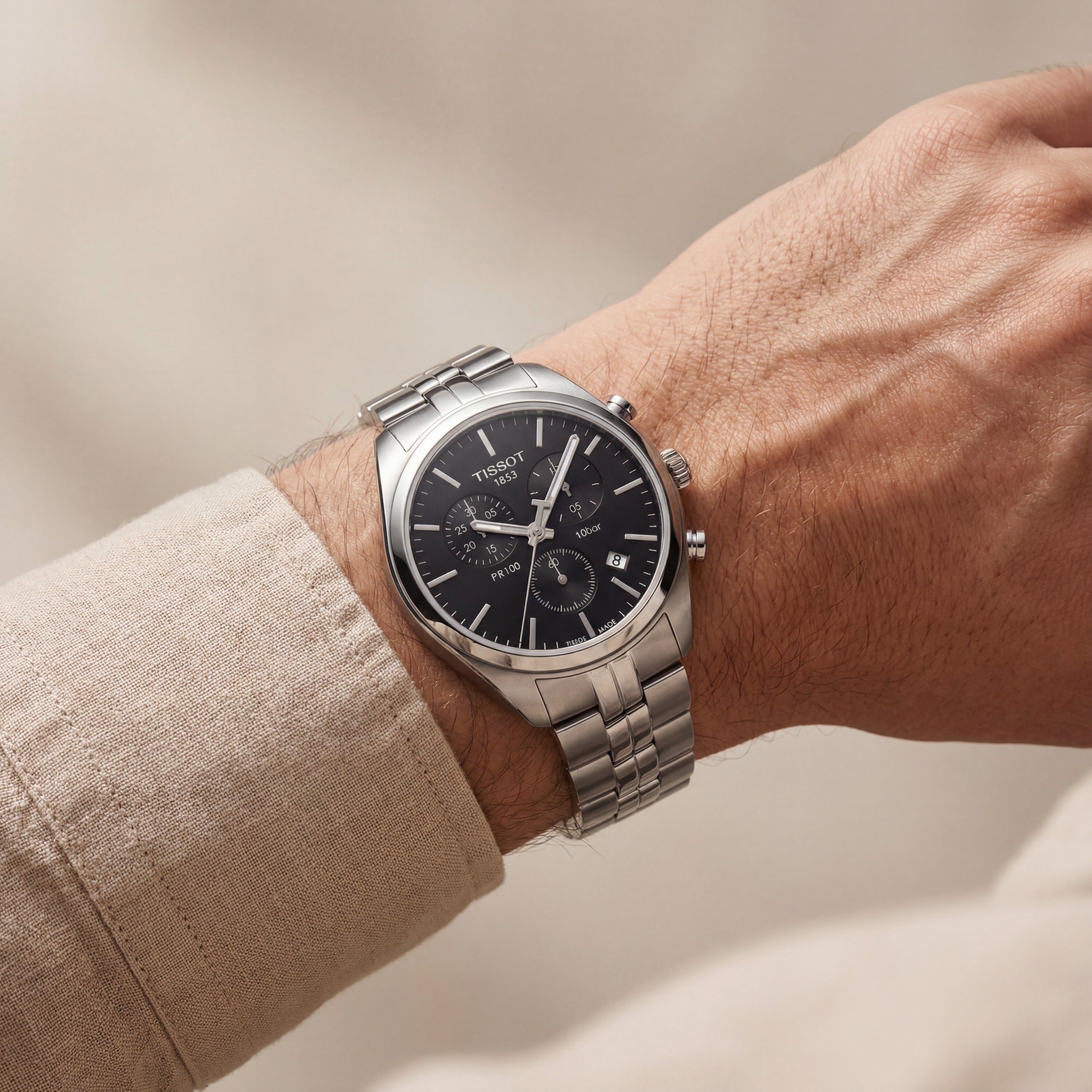 Midnight Black Dial Chronograph Men’s Watch