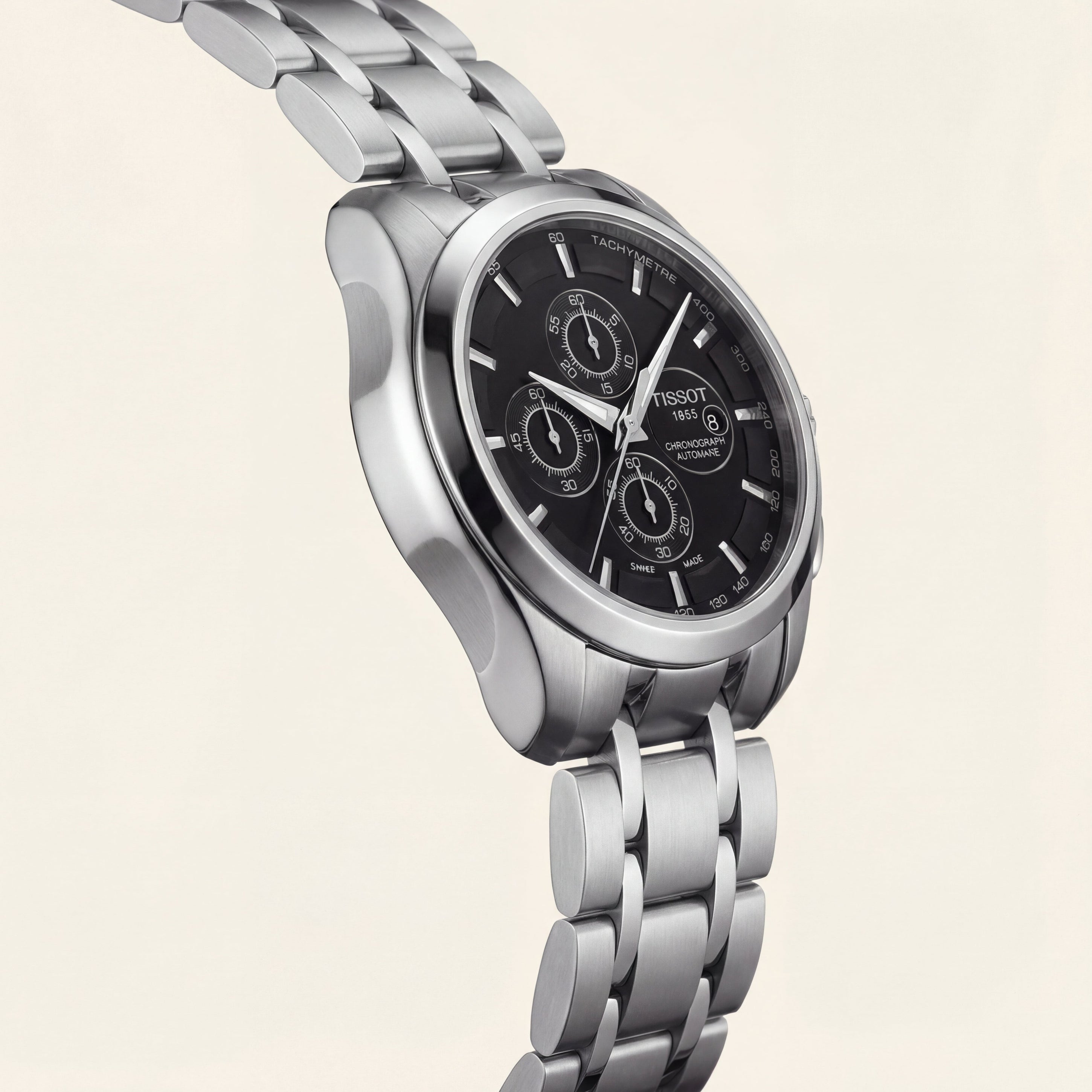 Premium Stainless Steel Chronograph Black Dial Men’s Watch