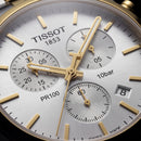 Elegant Dual-Tone White Dial Chronograph Men’s Watch
