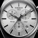 Silver Sunray Dial Chronograph Men’s Watch