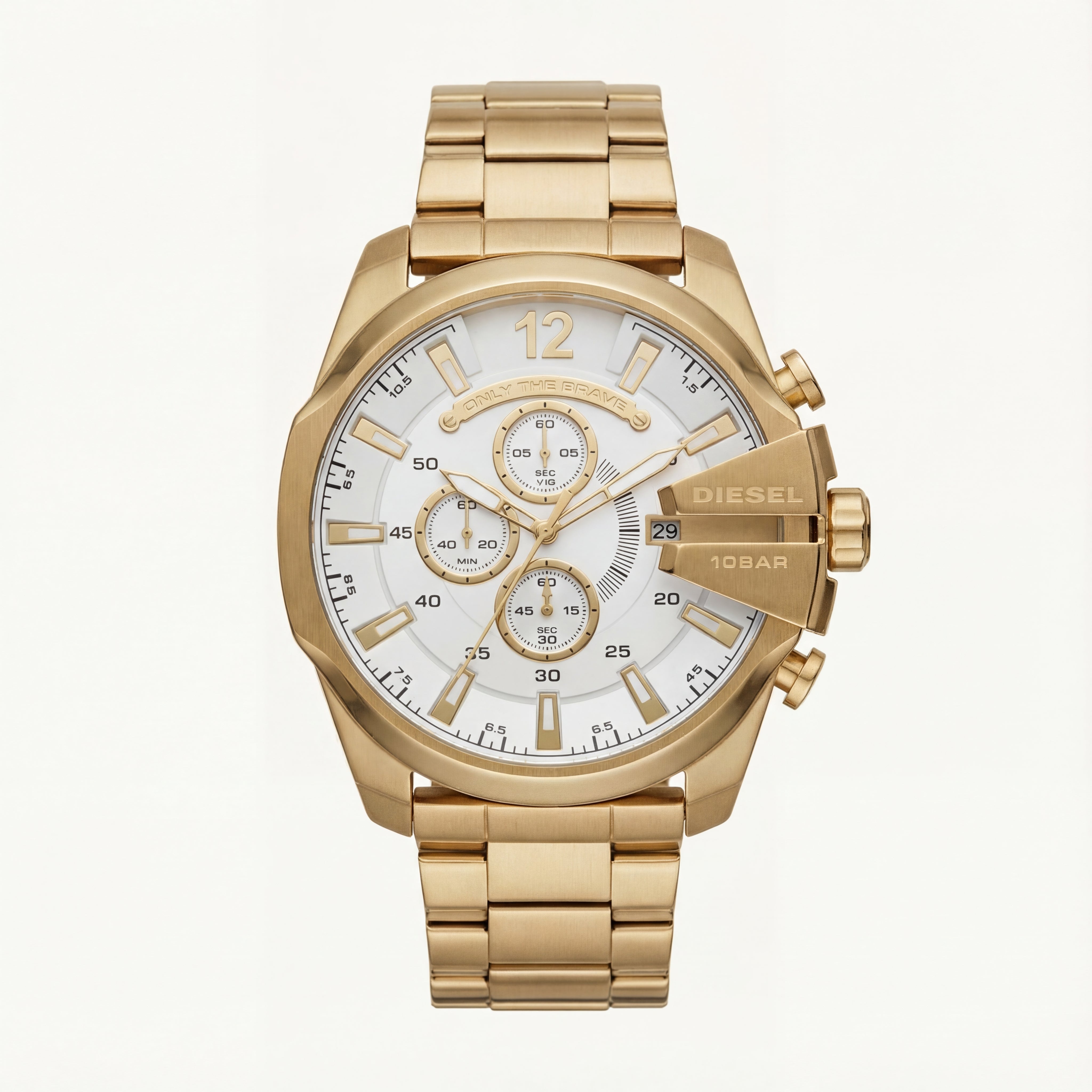 Imperial Gold White Chronograph Men’s Watch