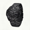 Stealth Black Steel Chronograph Men’s Watch