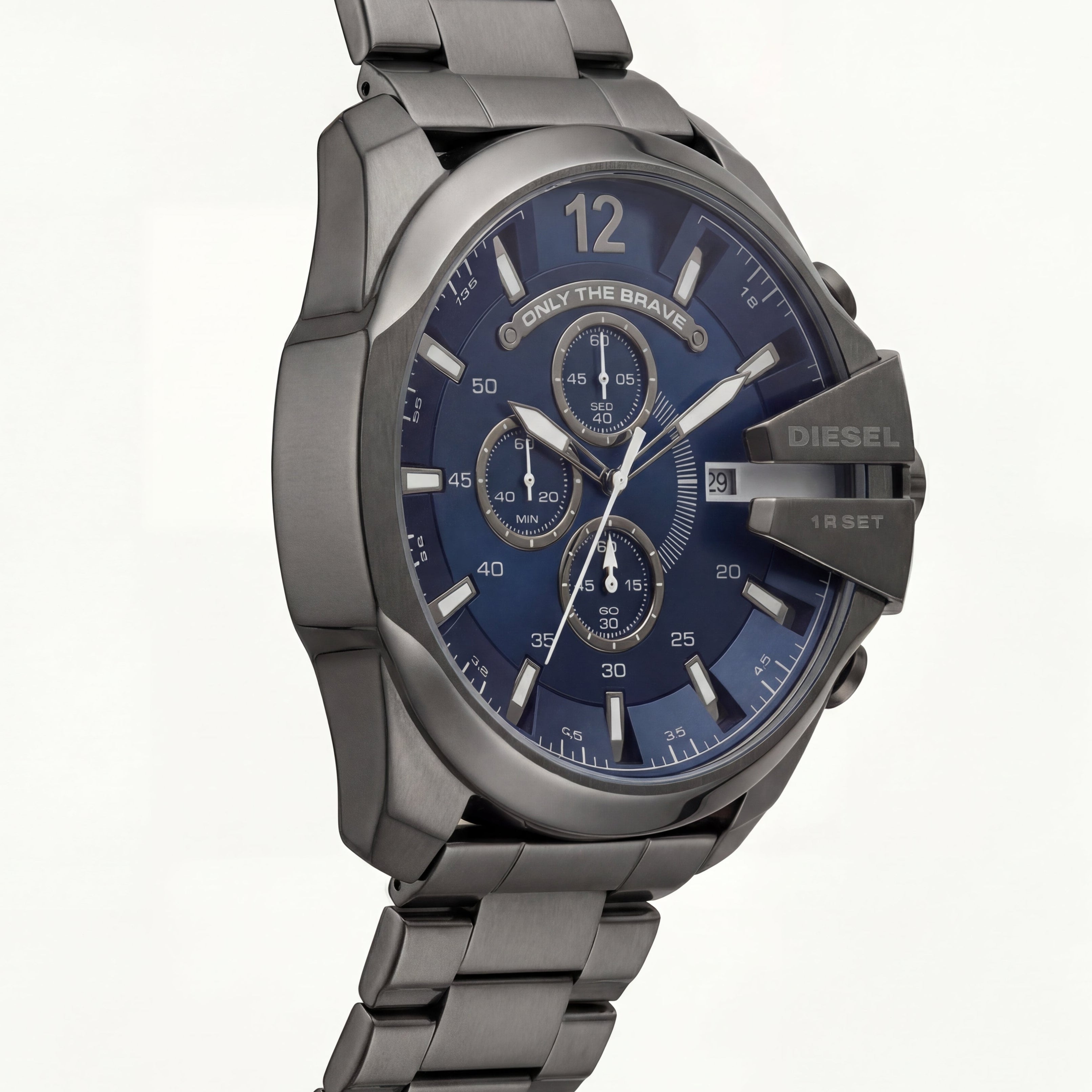 Midnight Blue Steel Chronograph Men’s Watch