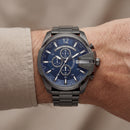 Midnight Blue Steel Chronograph Men’s Watch
