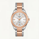 Two-Tone Rose Gold Solar Quartz Stainless Steel Classic Watch