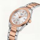 Two-Tone Rose Gold Solar Quartz Stainless Steel Classic Watch