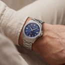 Deep Blue Solar Quartz Stainless Steel Everyday Watch