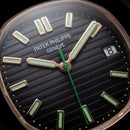 Rose Gold Green Bezel Luxury Metal Watch for Men