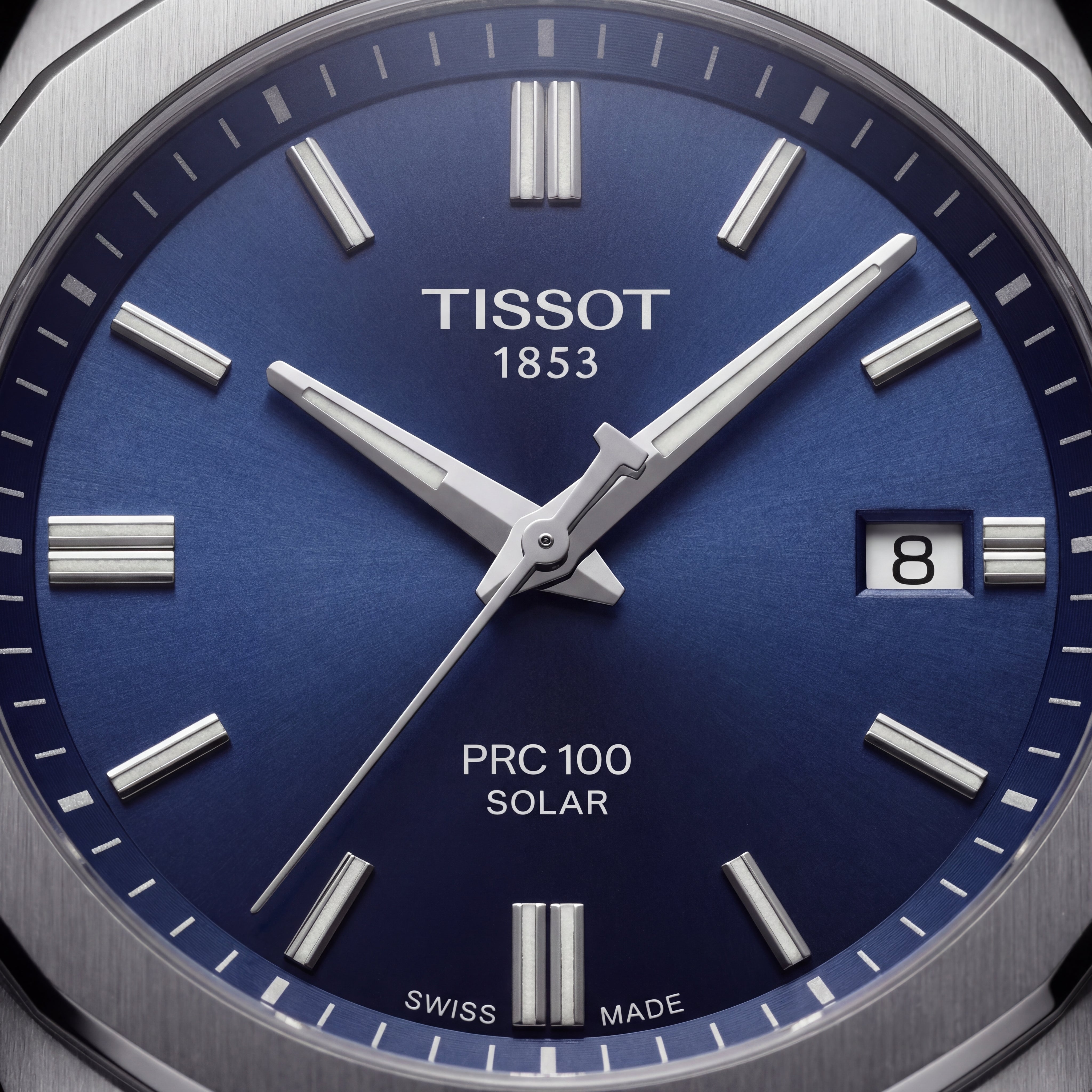 Deep Blue Solar Quartz Stainless Steel Everyday Watch