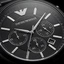 Luxury Full Black Chronograph Style Wrist Watch