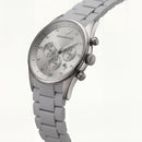 Silver Grey Chronograph Stainless Steel Men’s Watch