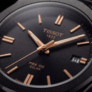 Matte Black Solar Quartz Stainless Steel Dress Watch