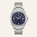 Midnight Blue Solar Quartz Stainless Steel Dress Watch
