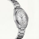 Minimal Silver Solar Quartz Steel Dress Watch