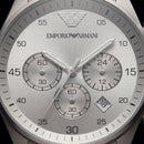 Silver Grey Chronograph Stainless Steel Men’s Watch
