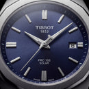 Midnight Blue Solar Quartz Stainless Steel Dress Watch