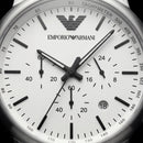 Premium White Dial Chronograph Men’s Watch with Rubber Strap