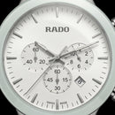 Luxury Chronograph Men’s Watch with White Dial & Mint Bezel