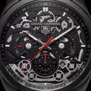 All-Black Skeleton Chronograph Watch for Men – Racing Edition