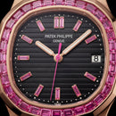Rose Gold Luxury Watch with Pink Stone Inspired Bezel – Premium Series