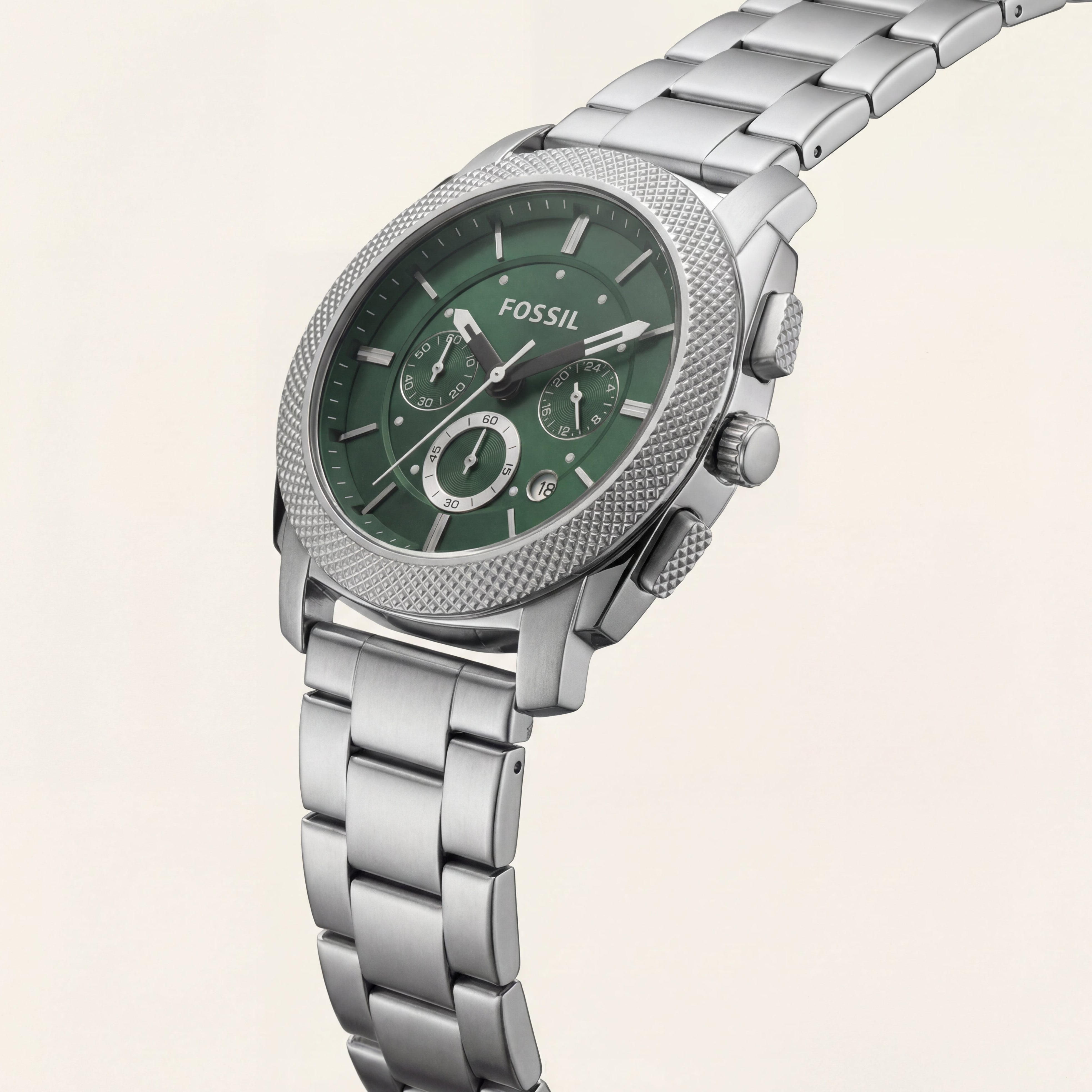 Emerald Green Chronograph Stainless Steel Men’s Watch