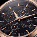 Luxury Black Dial Two-Tone Chronograph Watch for Men