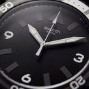 All-Black Sport Men’s Watch with Silicone Strap