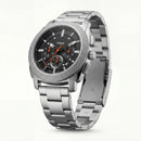 Silver Chronograph Men’s Watch with Stainless Steel Bracelet