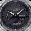 Transparent Ice-Clear Tactical Men’s Watch with Black Digital-Analog Dial