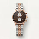 Two-Tone Rose Gold Chronograph Luxury Men’s Watch with Chocolate Brown Dial