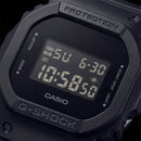 All-Black Digital Shock-Resistant Men’s Watch with Tactical Resin Strap