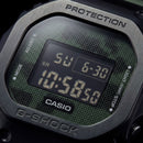 Olive Green Digital Shock-Resistant Men’s Watch with Tactical Resin Strap