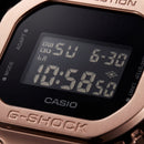 Rose Gold Digital Shock-Resistant Men’s Watch with Black Resin Strap
