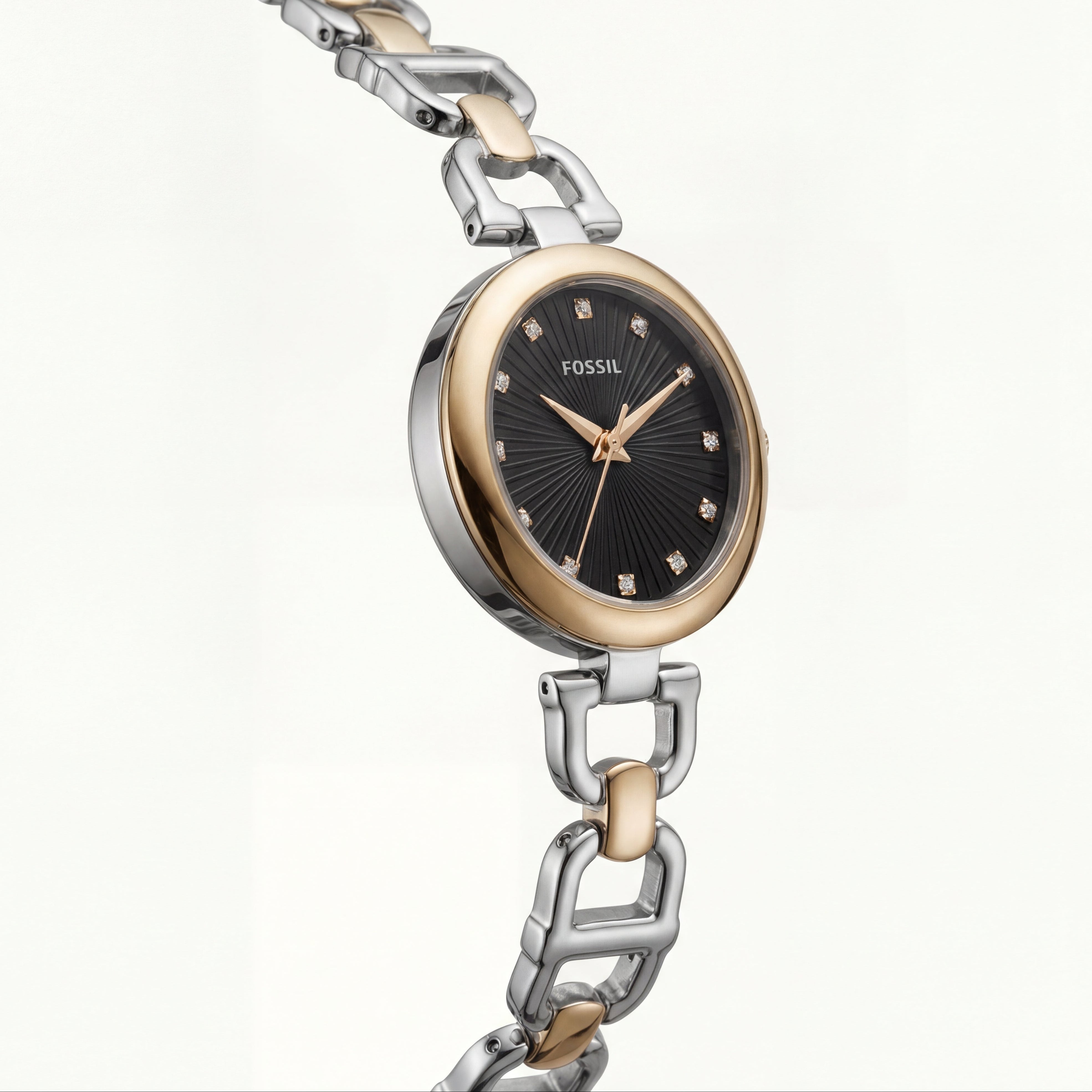 Midnight Gold Luxury Watch – Two-Tone Bracelet Edition Product Description
