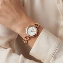 Rose Gold Radiance Luxury Watch – Full Rose Bracelet Edition