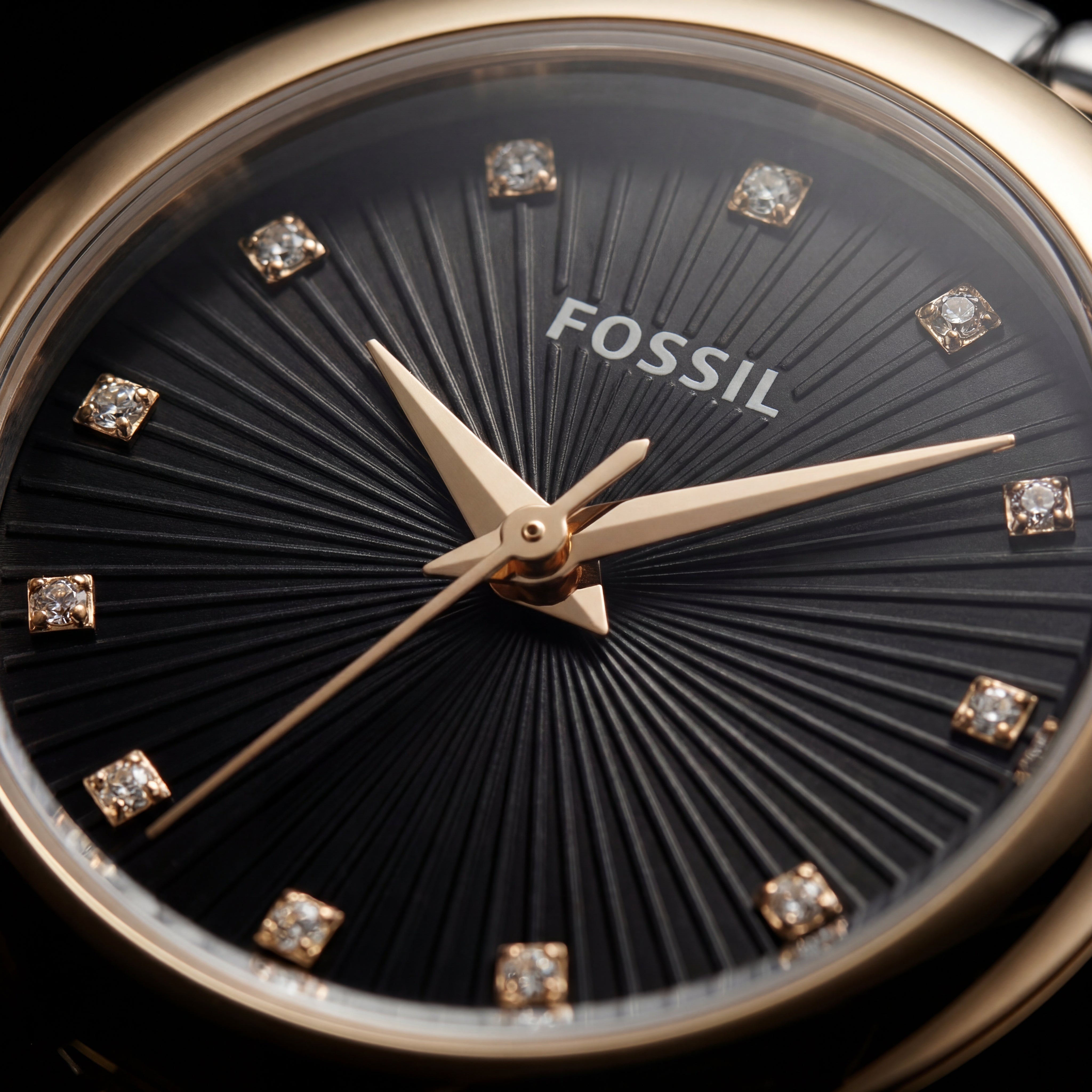 Midnight Gold Luxury Watch – Two-Tone Bracelet Edition Product Description