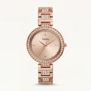 Champagne Luxe Crystal Watch – Full Rose Gold Edition