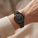 Midnight Onyx Crystal Watch – Black Luxe Edition