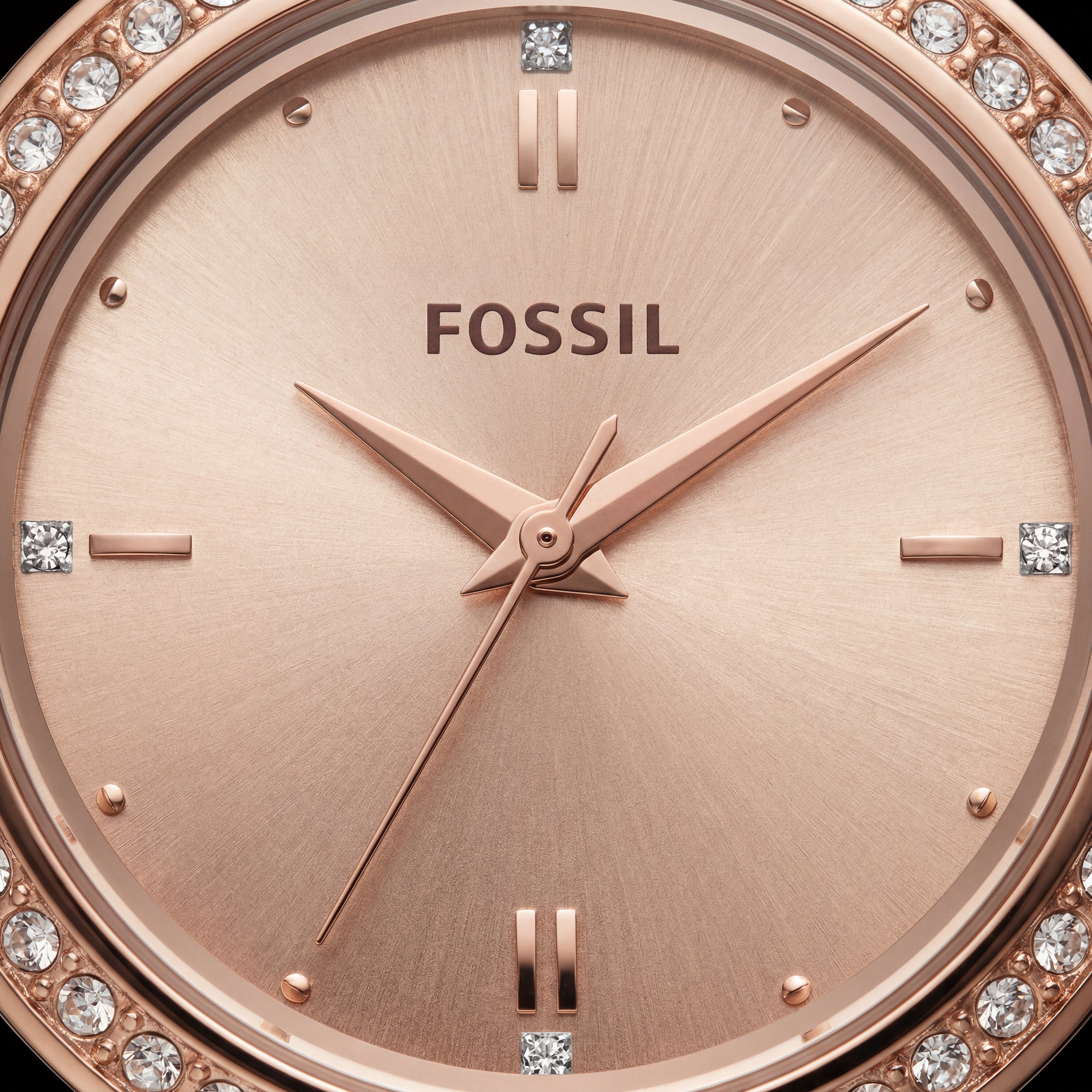 Champagne Luxe Crystal Watch – Full Rose Gold Edition