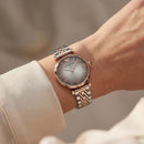 Steel Blush Minimal Watch – Two-Tone Signature Edition
